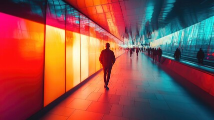 Dynamic camera perspective revealing hidden clues from a mysterious rear view, vibrant colors and shadows enhance intrigue