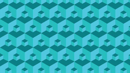 Abstract background. Blue triangles. Hexagon.