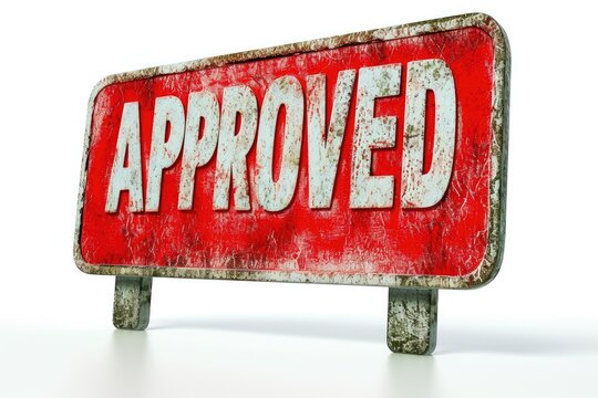 Striking Red Confirmation Tag on Bright White Backdrop