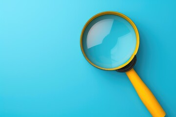 Business Graphics: Resume Focused Through Magnifying Glass