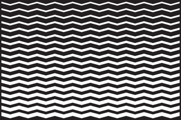 Regular black and white zigzag chevron pattern, seamless zig zag line texture abstract geometry background