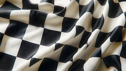 Checkered flag, race flag, isolated on white background