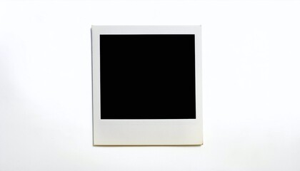Vintage Polaroid Photo Frame on White Background