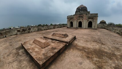  A medieval  tomb located in Jhajjar, Haryana, reflecting the architectural style of its time