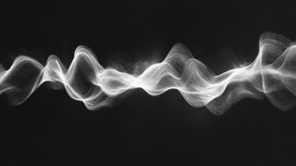 Fototapeta premium A long, white line with a black background