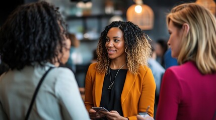 Professional Networking at a Modern Event
