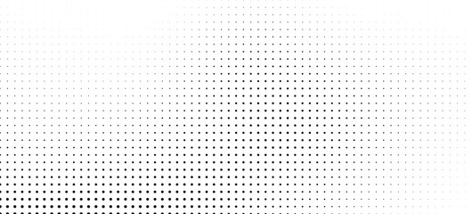 Abstract halftone wave dotted background. Futuristic twisted grunge pattern, dot, circles. Vector modern optical pop art texture for posters, business cards, cover, labels mock-up, stickers layout