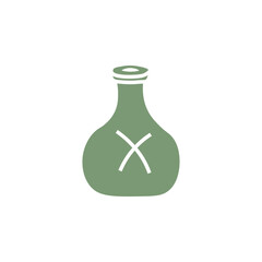 vial of poison cartoon icon