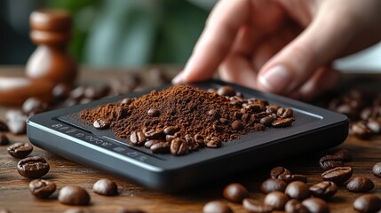Measuring Coffee Grounds