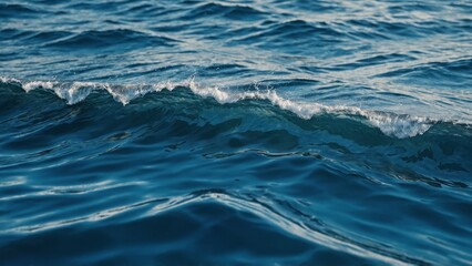 Fototapeta premium sea waves with blue sky background