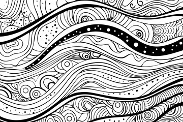 Fototapeta premium Adult colouring book page 