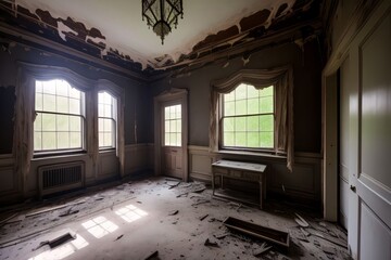 Haunted Abandoned Mansion with a Mysterious Presence