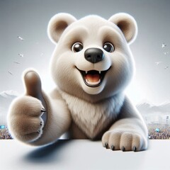 Fototapeta premium bear mascot character.