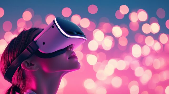 A person using a virtual reality headset to explore a new technology or application, showcasing the potential of immersive experiences.