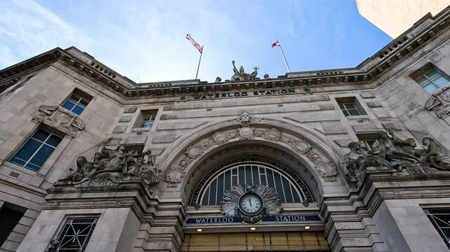 Waterloo Station Exterior in London