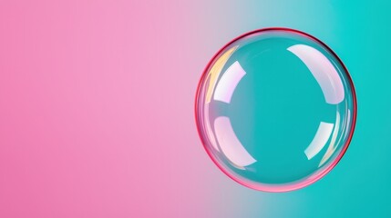 Obraz premium Glowing feedback bubble floating softly, flat design, extreme close-up, isolated background