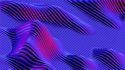 Abstract wavy lines in blue and red creating a dynamic pattern..