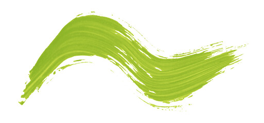 Green watercolor background. Artistic hand paint. Isolated on transparent background.