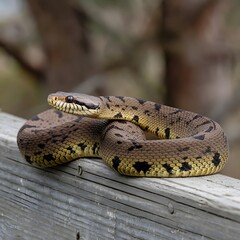 Fototapeta premium snake in the garden