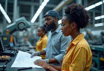 Africa Industrialization Day illustration design for sustainable development