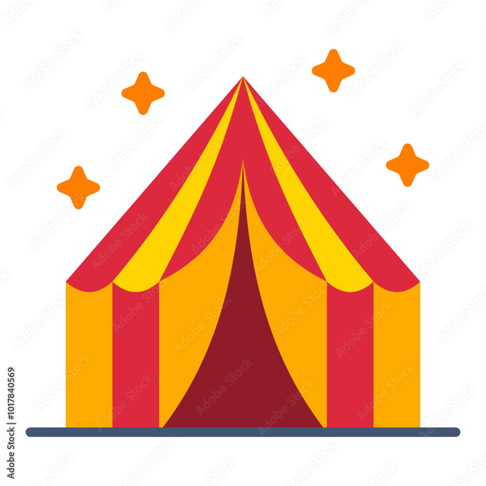 Wall mural Tent Icon