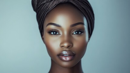 Beautiful African American woman - Highlighting the beauty and elegance of African American women, often used in fashion, beauty, and lifestyle content.