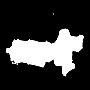 Central Java province map, administrative division of Indonesia. Vector illustration.