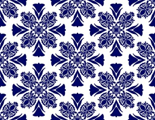 Indigo seamless pattern