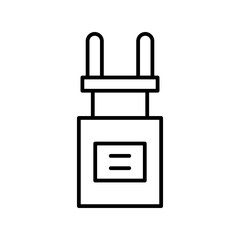 Obraz premium capacitor line icon