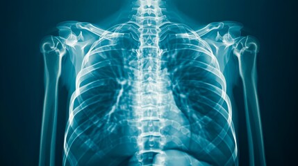 Realistic x-ray shot. Images use grid gradients and layer blending effects.