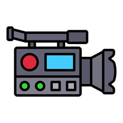 Fototapeta premium Film camera Icon
