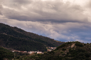 views of the village of Valsinni during a cloudy day, Matera, Basilicata