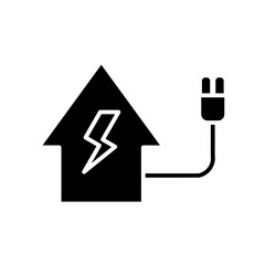 power house glyph icon