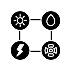 sources glyph icon