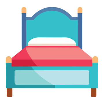 recommend clip art: Stylish Bed Frame Design in Line Art and Silhouette.