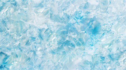 Fototapeta premium Blue ice texture background with geometric shapes