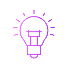 light bulb gradient icon