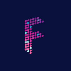 Letter f abstract logo design template
