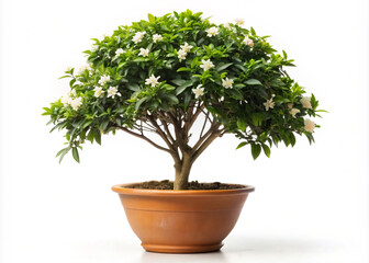bonsai tree isolated on white. plant, pot, tree, leaf, isolated, flower, nature, ficus, herb, houseplant, potted, flowerpot, botany, growth, garden, object, rosemary, gardening, branch, small, grow, f