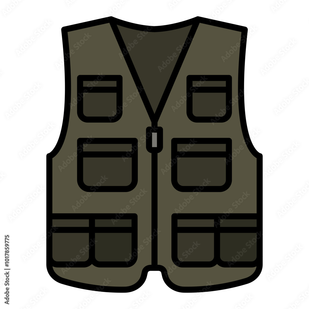 Canvas Prints Fishing vest Icon