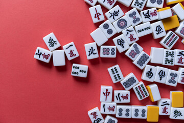 マージャン牌の背景