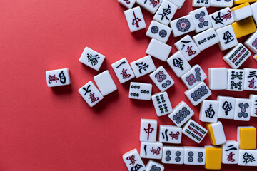 マージャン牌の背景