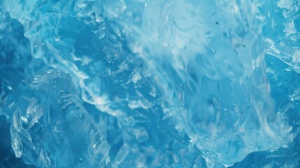 Fototapeta premium Blue ice texture background with geometric shapes