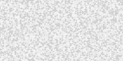 Seamless geometric pattern square shapes low polygon backdrop background. Abstract geometric wall tile and metal cube background triangle wallpaper. Gray and white polygonal background.