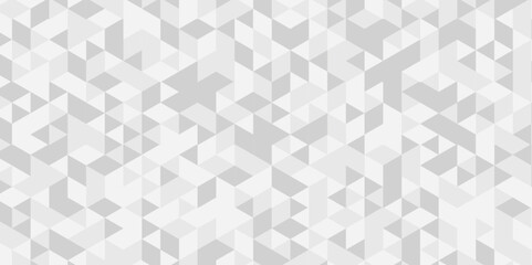 Seamless geometric pattern square shapes low polygon backdrop background. Abstract geometric wall tile and metal cube background triangle wallpaper. Gray and white polygonal background.