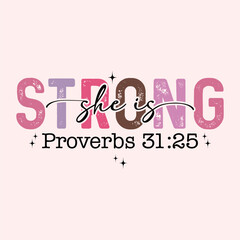 She is strong craft design