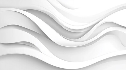 Obraz premium Dynamic fluid color gradient background, abstract KV main visual business PPT background, Minimalist style pure white wave world wallpaper.
