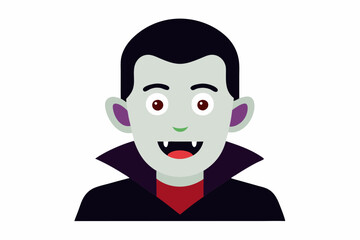 Fototapeta premium faces Halloween theme on a white background