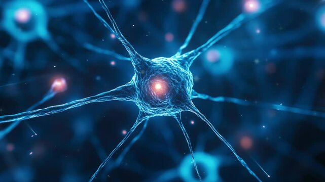 Motion of 3D Connected Neuron Cells