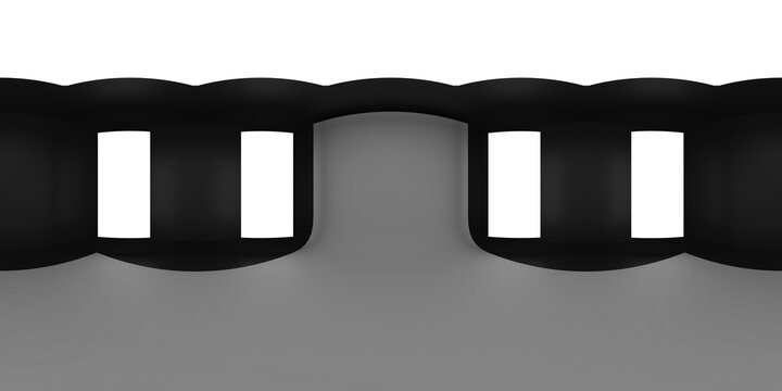 3d render image of panoramic 360 view equirectangular hdri studio lights image map